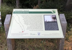 Kunstwanderweg Schautafel zum Kunstwanderweg