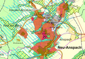 Regionaler Flächennutzungsplan Ausschnitt Regionaler Flächennutzungsplan Region FrankfurtRheinMain