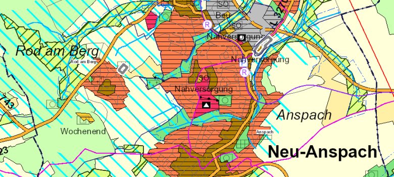 Ausschnitt Regionaler Flächennutzungsplan Region FrankfurtRheinMain