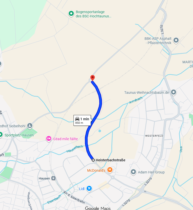 Sperrung der Heisterbachstraße am 10.12.2025