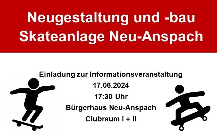Informationsveranstaltung Skateanlage Informationsveranstaltung Skateanlage