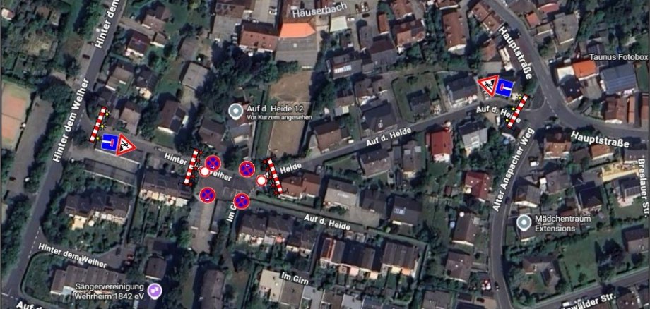 Lageplan Wasserleitungsringschluss