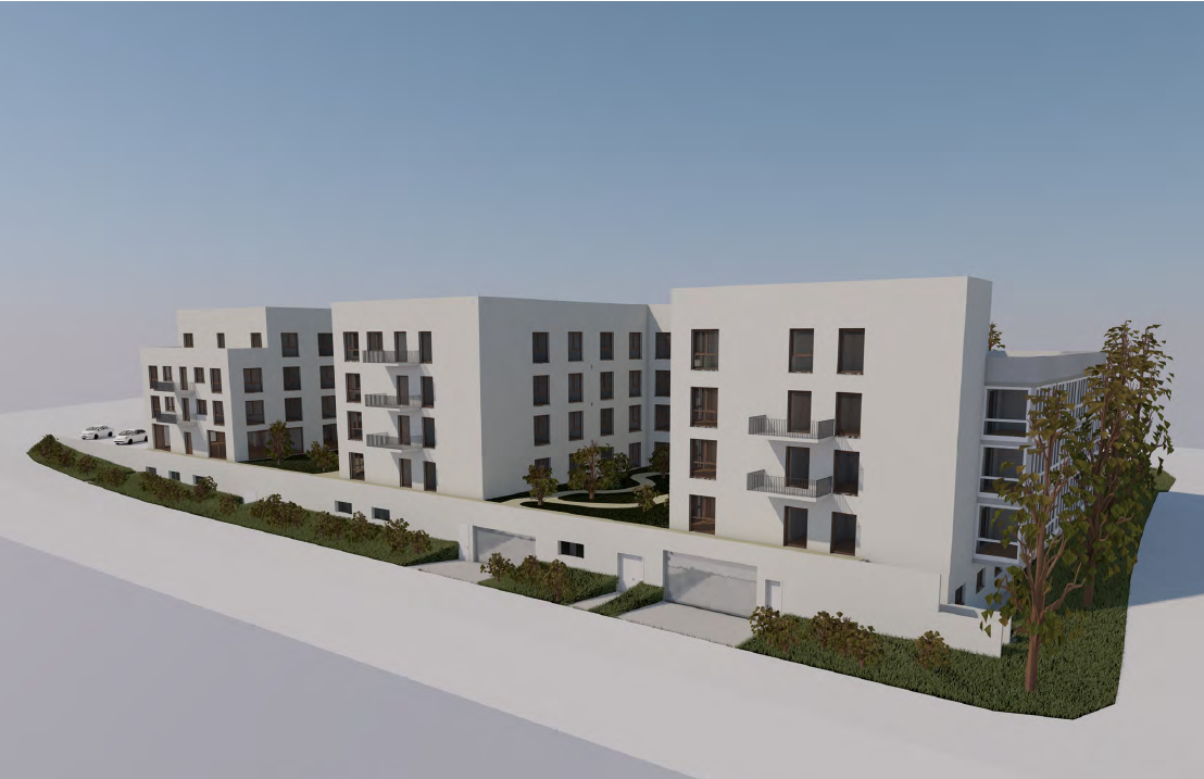 Pflegecampus Kleeblatt 3D Ansicht Vorentwurf Pflegecampus Kleeblatt 3D Ansicht Vorentwurf