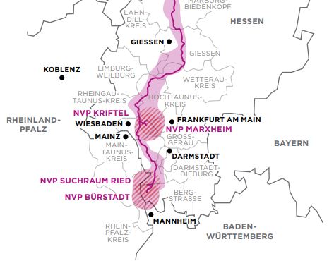 Präferenzraum mit Vorschlagstrasse - Energiekorridor Rhein-Main-Link Präferenzraum mit Vorschlagstrasse - Energiekorridor Rhein-Main-Link