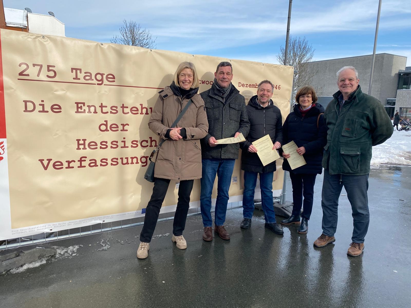 Wanderausstellung „275 Tage – Die Entstehung der Hessischen Verfassung“