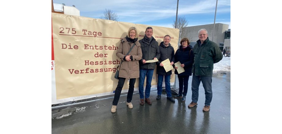 Wanderausstellung „275 Tage – Die Entstehung der Hessischen Verfassung“