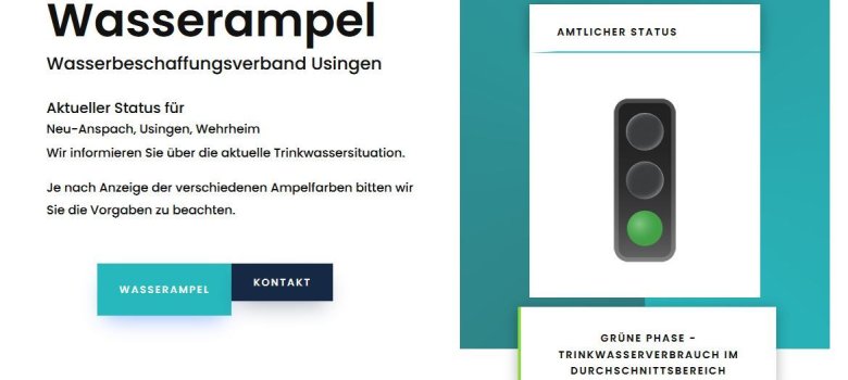 Wasserampel des WBV-Usingen Wasserampel des Wasserbeschaffungsverbandes Usingen